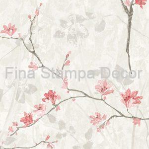 Papel de Parede Floral Rosa