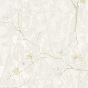 Papel de Parede Floral Bege