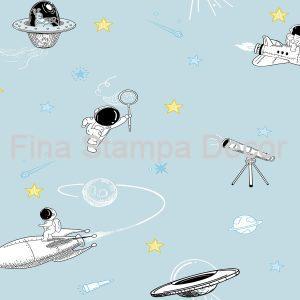 Papel de Parede Azul Universo