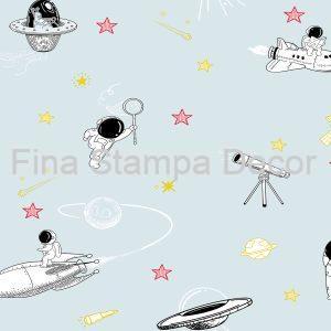 Papel de Parede Azul Universo