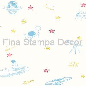 Papel de Parede Branco Universo