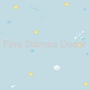 Papel de Parede Universo Azul