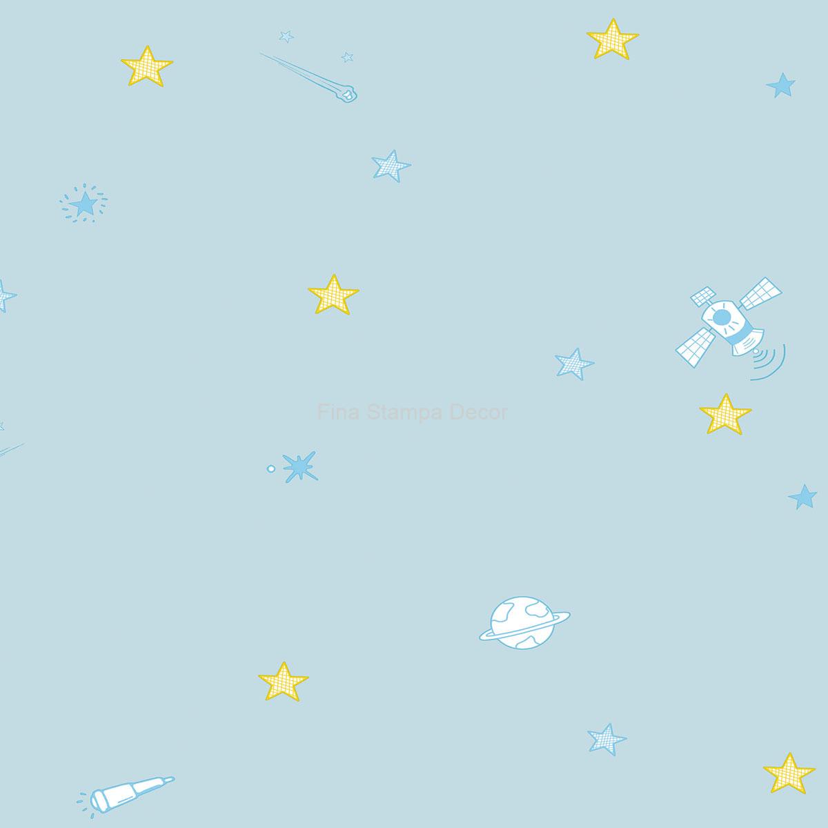 papel de parede universo azul