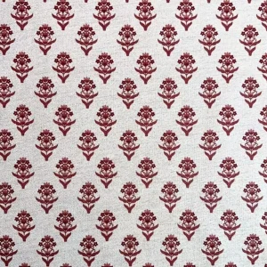 Tecido Linho Floral Vermelho