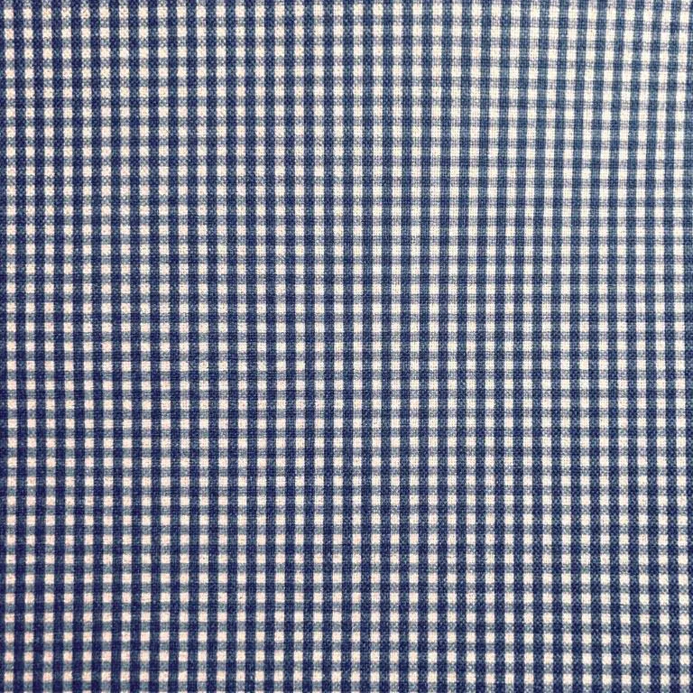 tecido linho xadrez azul