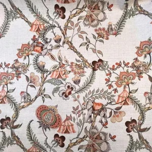 Tecido Linho Floral Indiano