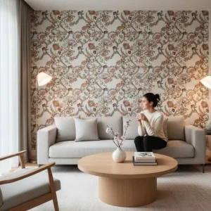 Tecido Linho Floral Indiano