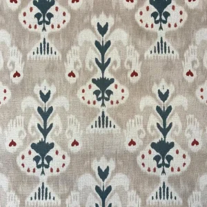 Tecido Linho Ikat Bege