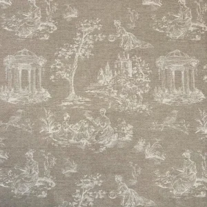 Tecido Toile de Jouy Bege