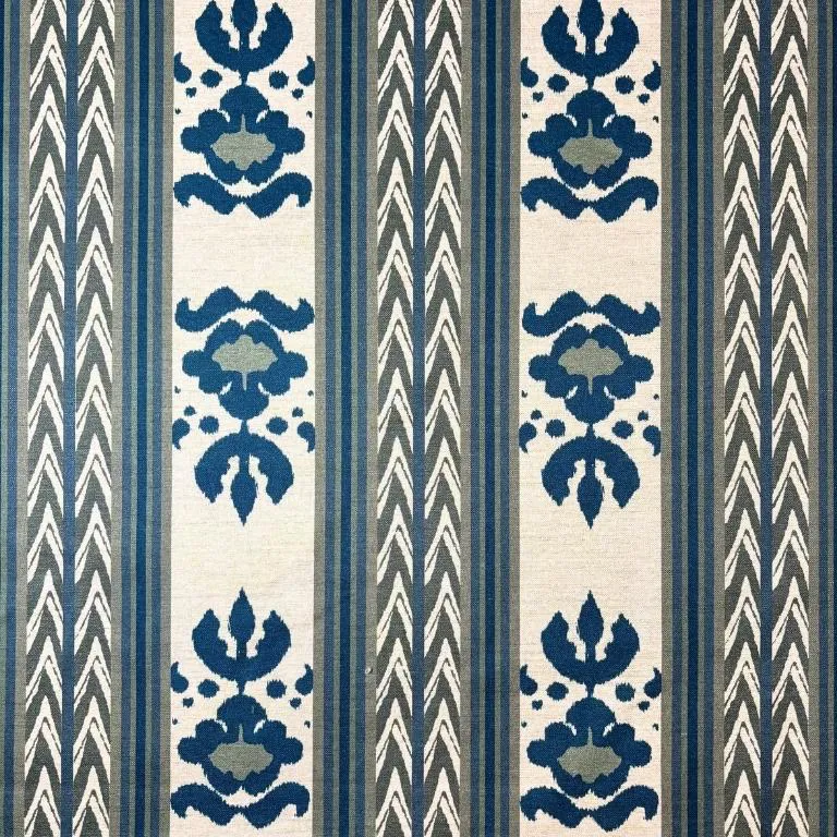 tecido listras ikat verde