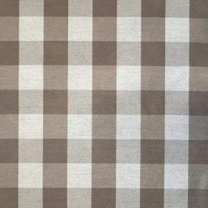 Tecido Linho Xadrez Bege