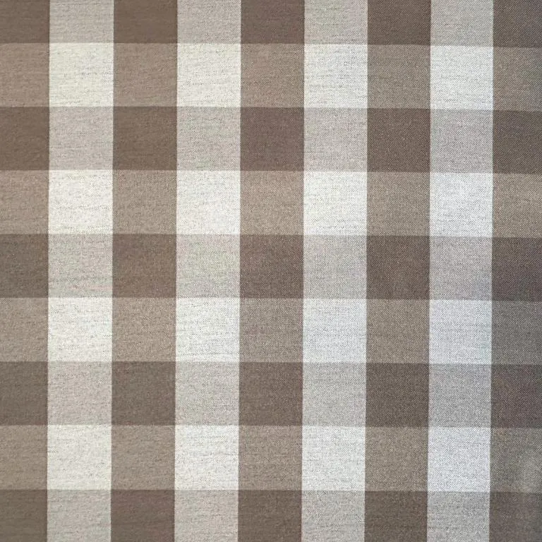 tecido linho xadrez bege