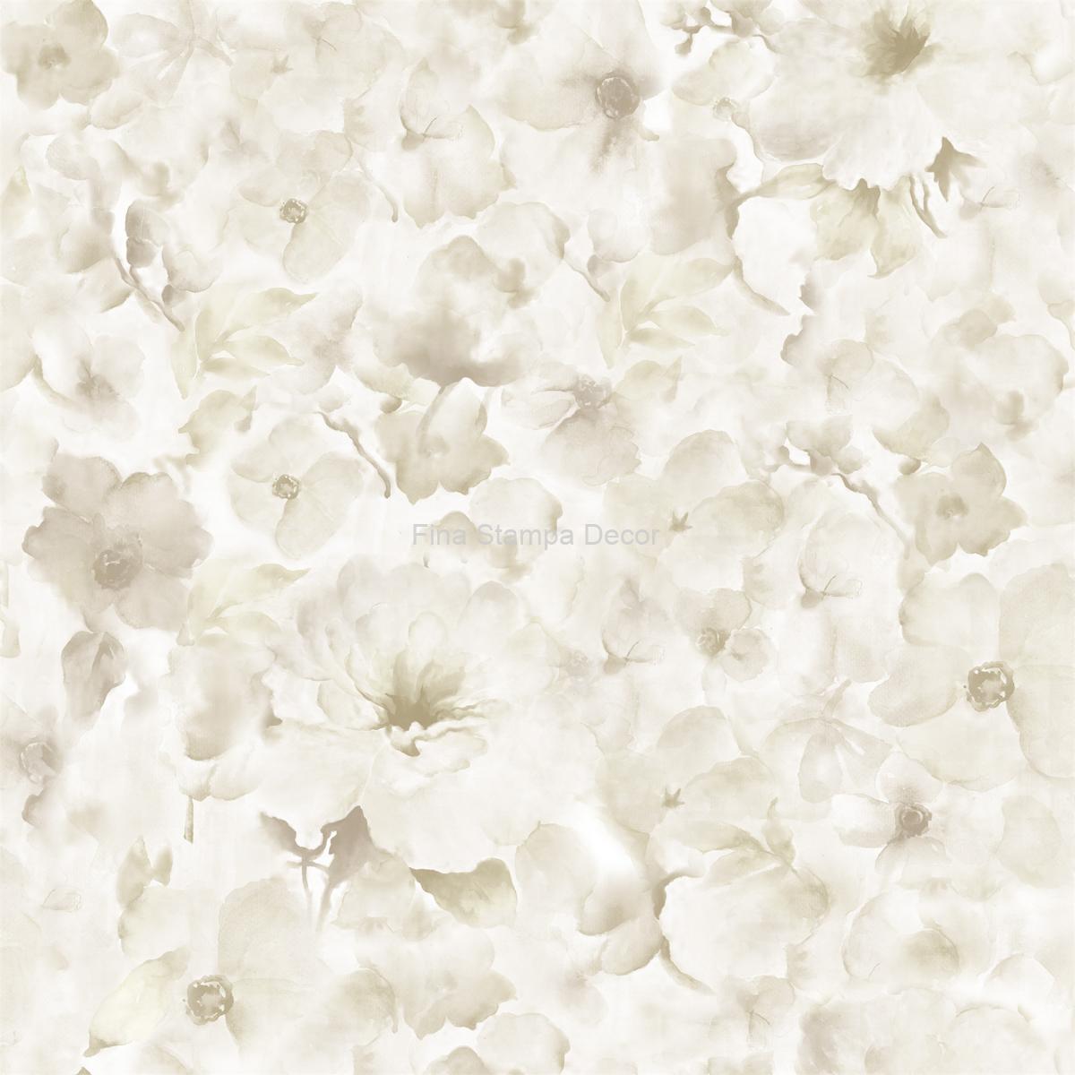 papel de parede floral aquarela