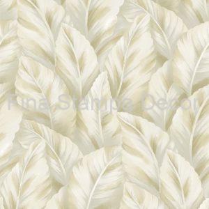 Papel de Parede Folhas Bege