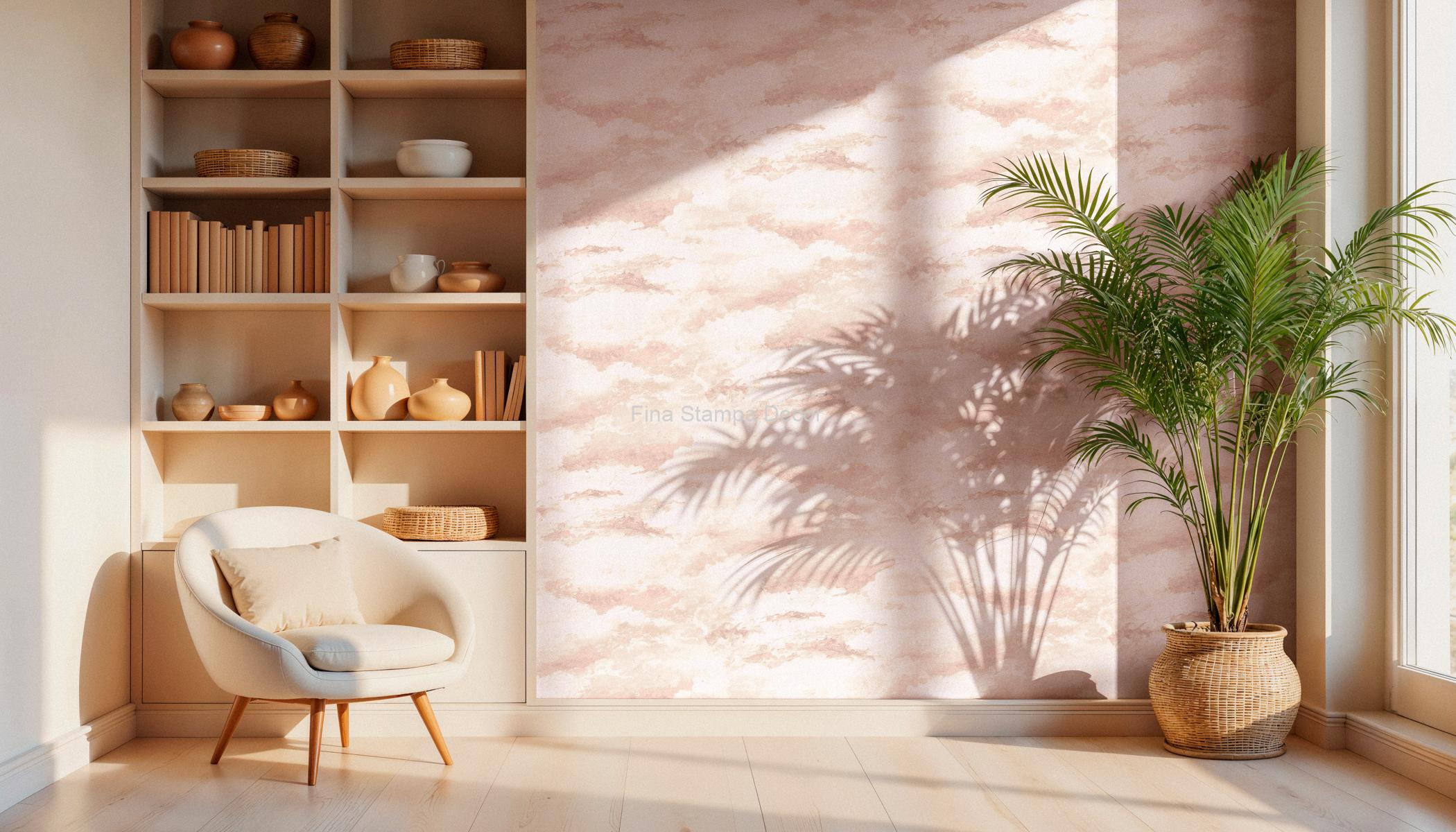 Papel de Parede Mármore Nude - Imagem 2