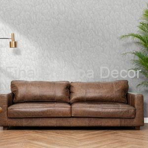 Papel de Parede Folhagem Azul