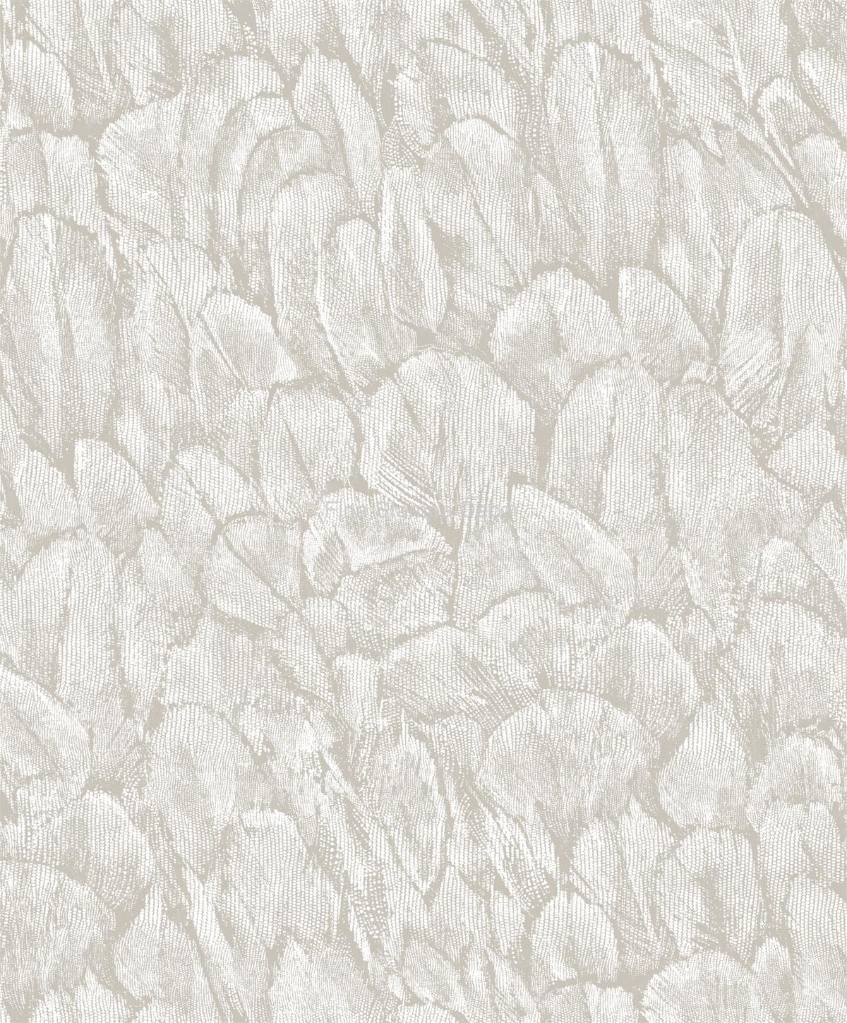 papel de parede folhagem cinza