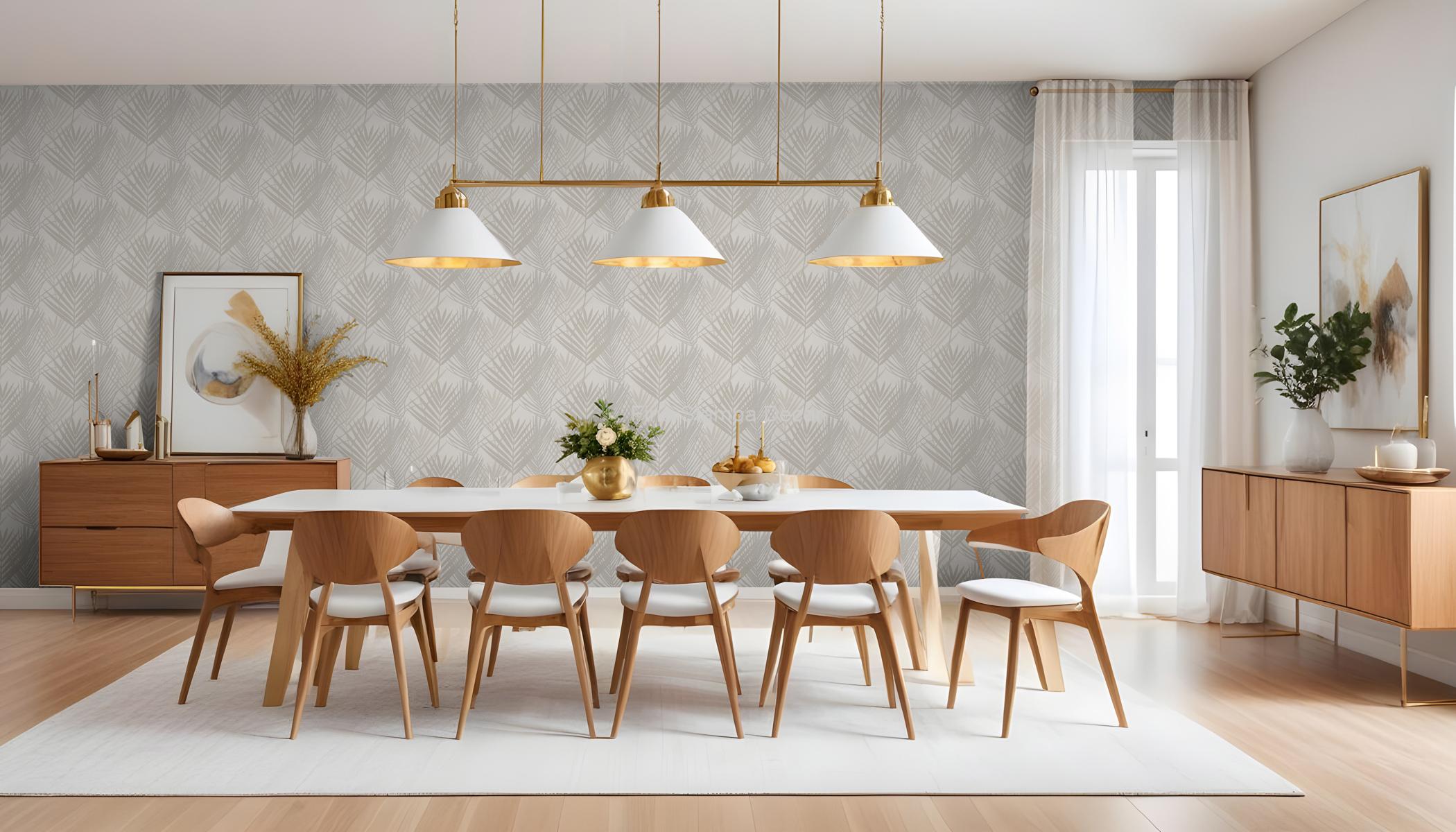 Papel de Parede Folha Cinza - Imagem 2