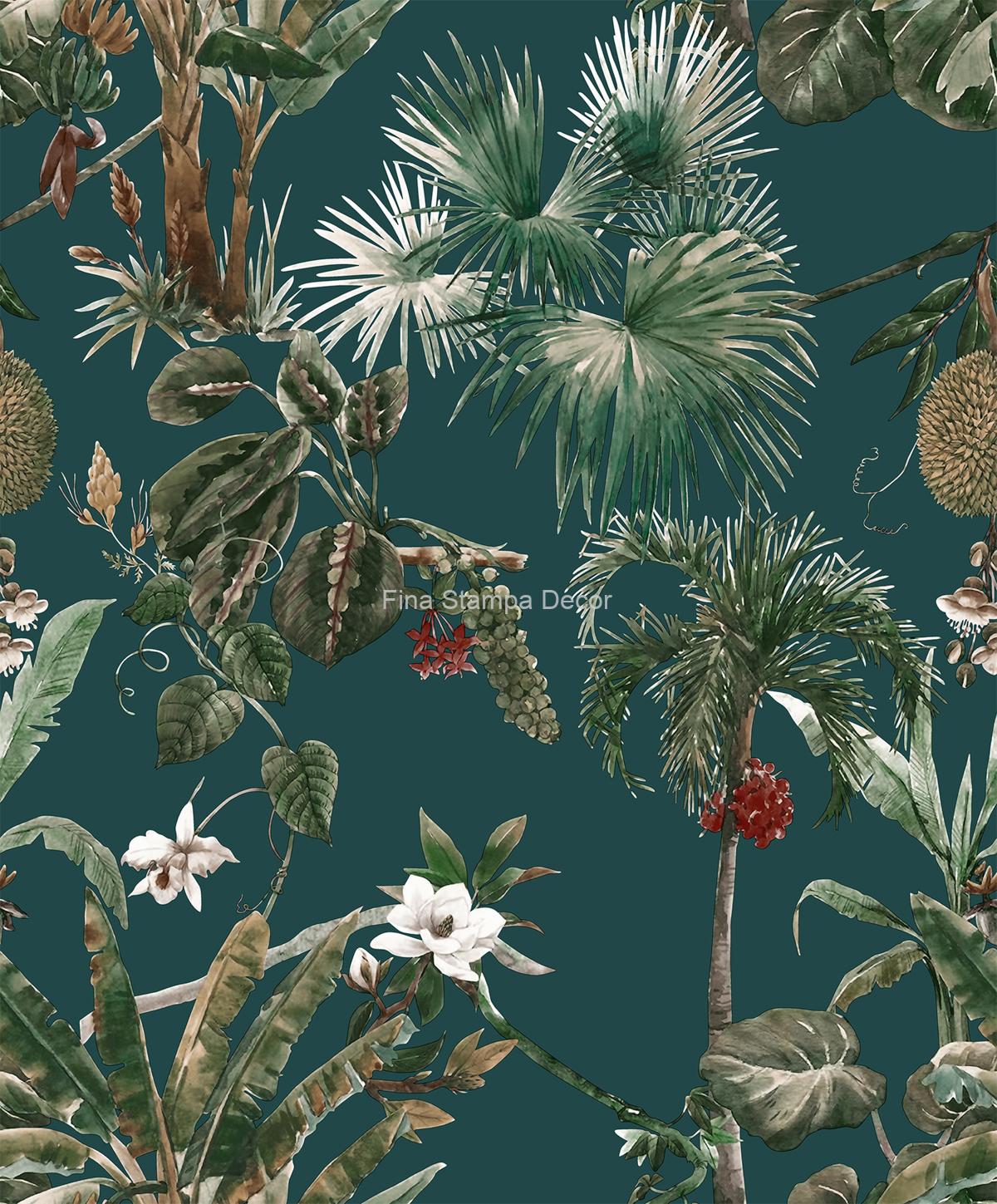 papel de parede verde botânica