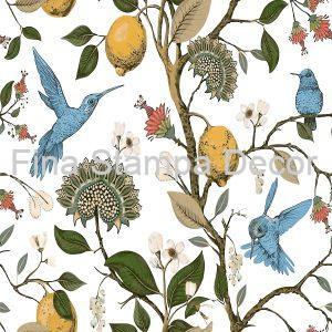 Papel de Parede Pássaro Azul