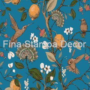 Papel de Parede Azul Tropical