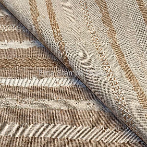 Tecido Jacquard Listrado Caramelo - Imagem 2