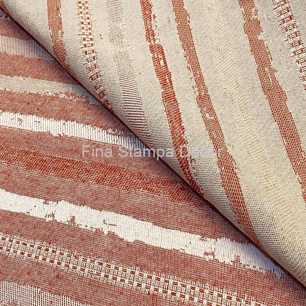 Tecido Jacquard Listrado Vermelho - Imagem 2