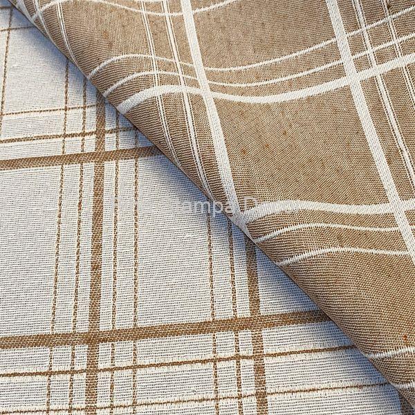 Tecido Jacquard xadrez caramelo - Imagem 2