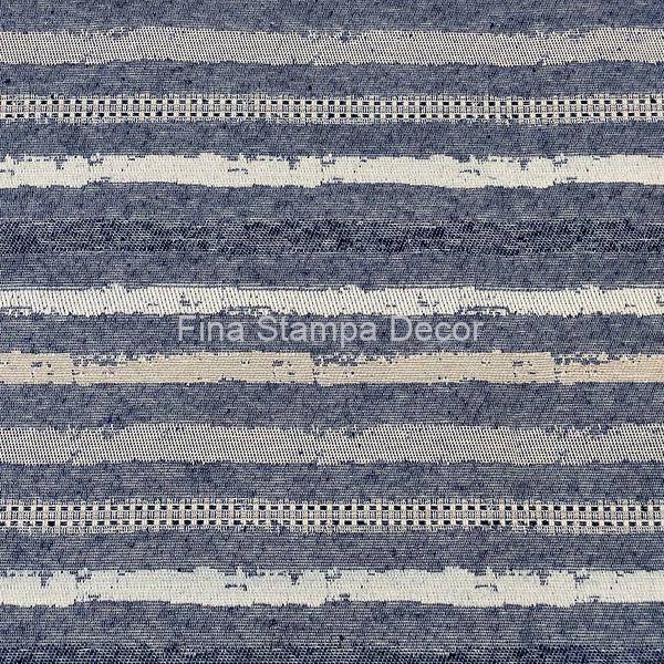 tecido jacquard listrado azul
