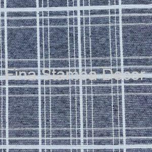 Tecido Jacquard Xadrez Azul