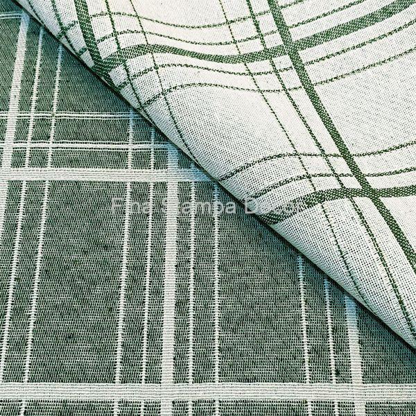 Tecido Jacquard Xadrez Verde - Imagem 2