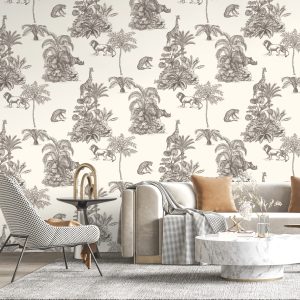 Papel de Parede Toile de jouy
