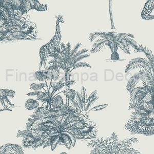 Papel de Parede Toile de jouy