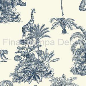 Papel de Parede Toile de Jouy