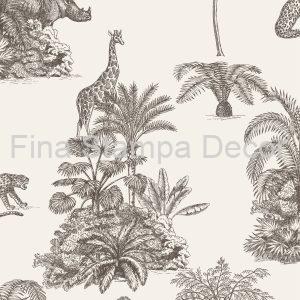 Papel de Parede Toile de jouy