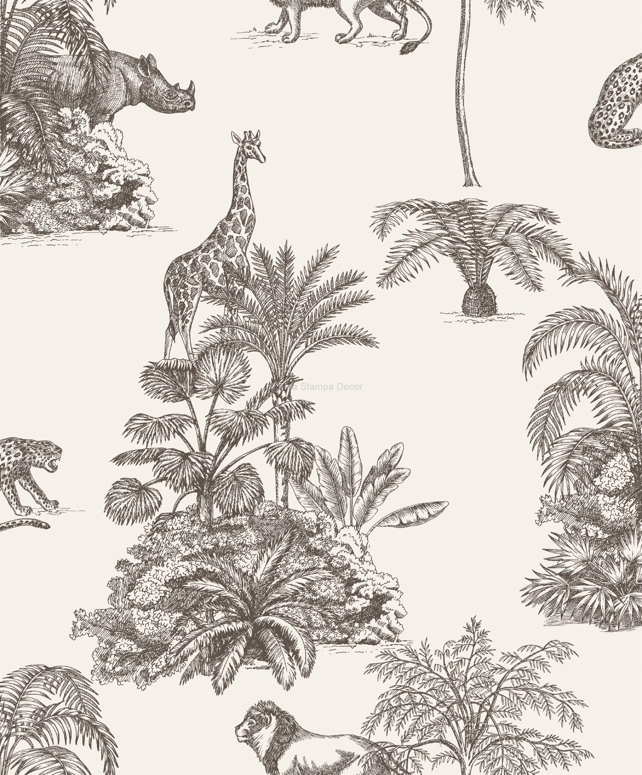 papel de parede toile de jou
