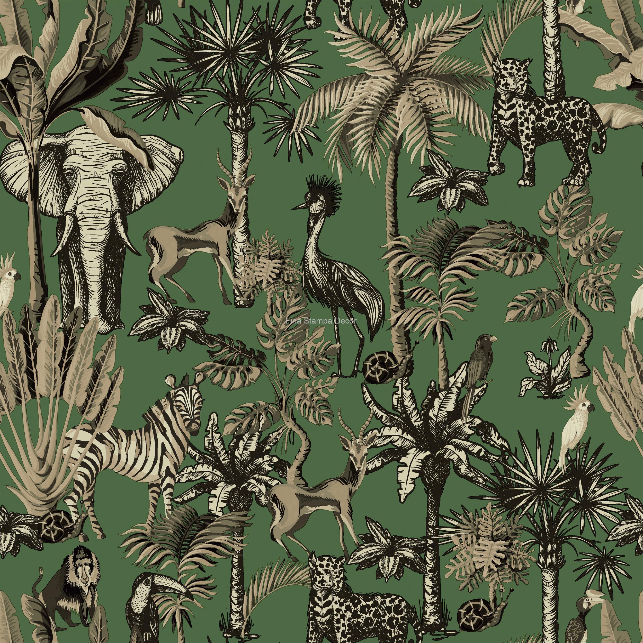 papel de parede savana verde