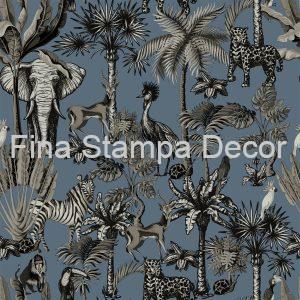 Papel de Parede Azul Savana