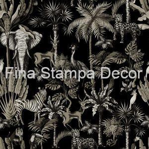 Papel de Parede Preto Savana