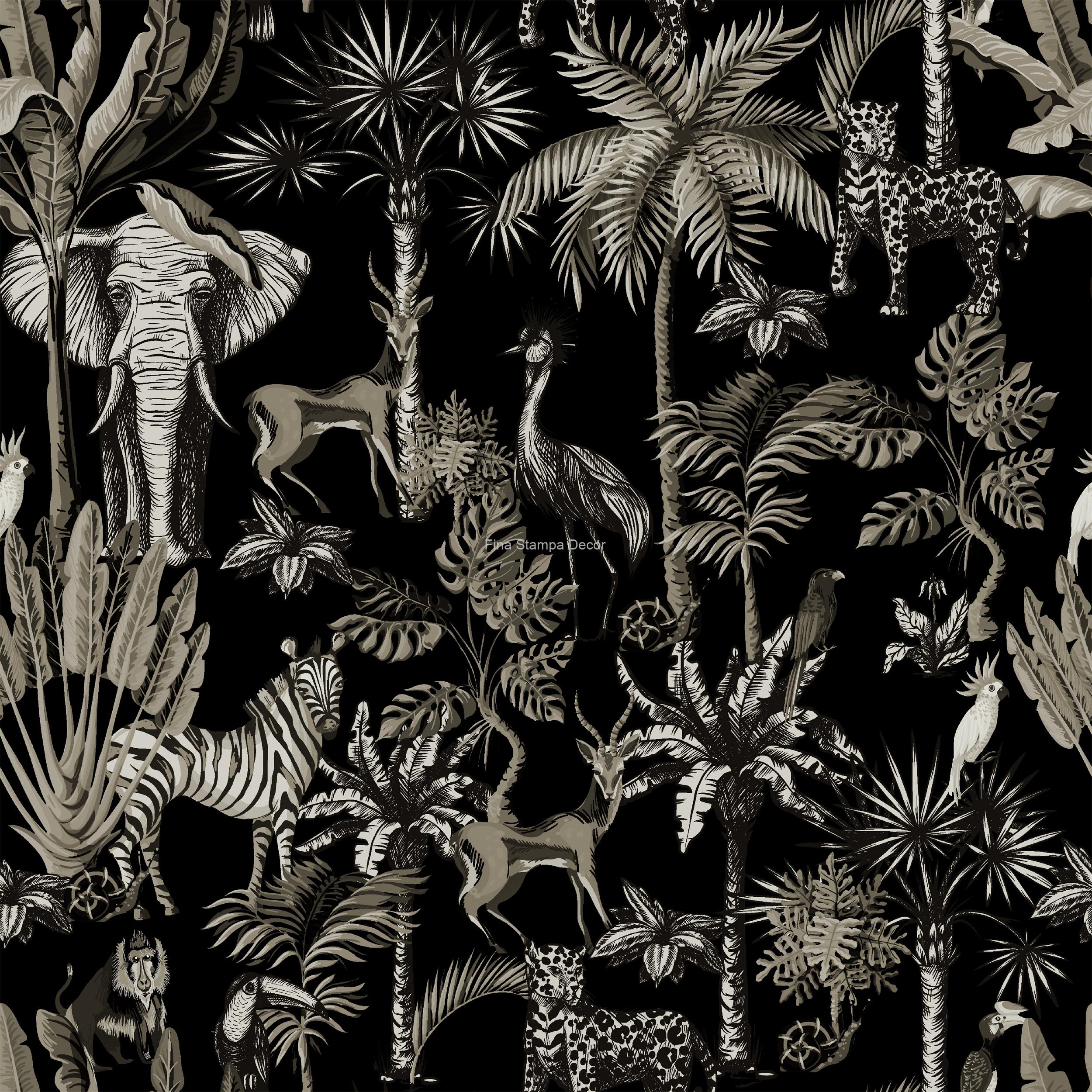 papel de parede preto savana
