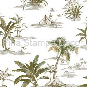 Papel de Parede Estampa Coqueiros