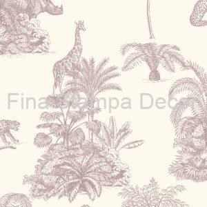 Papel de Parede Toile de Jouy