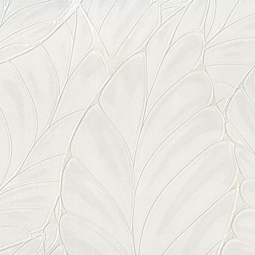 papel de parede folhas off white
