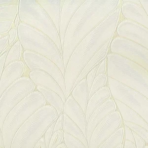Papel de Parede Folhas Marfim