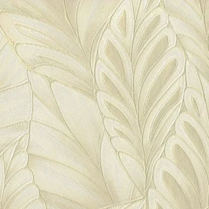 Papel de Parede Folhas Bege