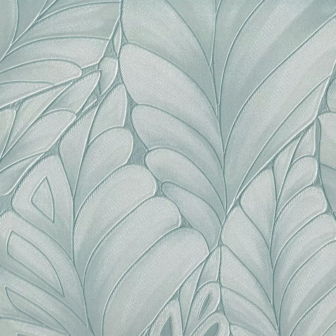 papel de parede folhas azuis