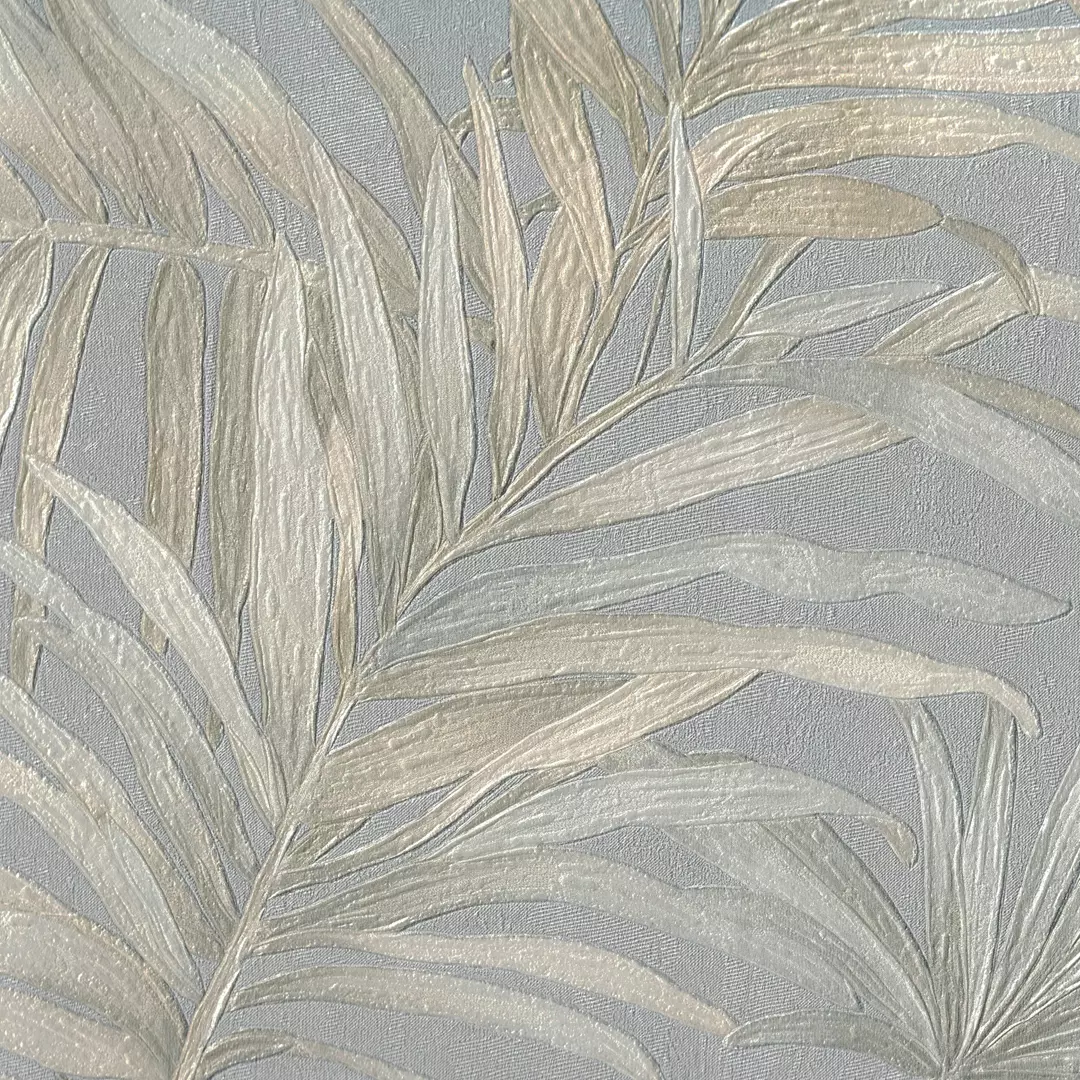 papel de parede folhas cinza